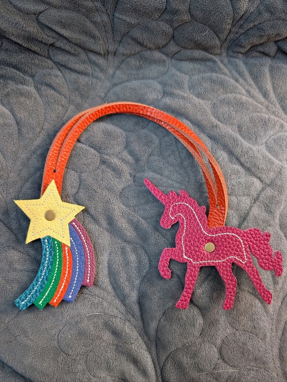 Portland Leather Unicorn Star Tassel in Cosmo New